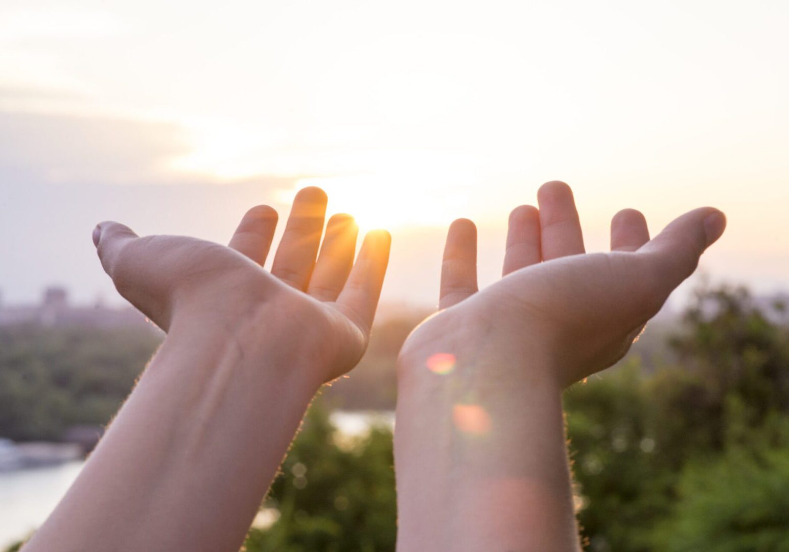Hand of woman reaching to towards sky. Color toned image, hands in sky holding something, Two open empty hands, Reaching, Human Hand, Sky, Cloud - Sky, Aspirations, Ideas, Sunlight, Sun
